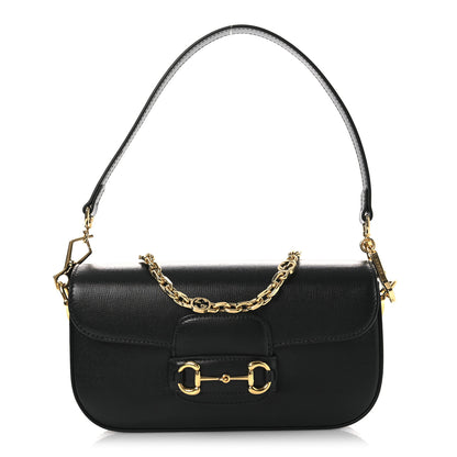 Gucci Azalea Calfskin Small Horsebit 1955 Chain Shoulder Bag Black 1 of 10