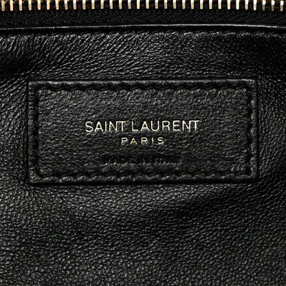 Saint Laurent Lambskin Quilted Sade Puffer Envelope Clutch Black 8 of 10