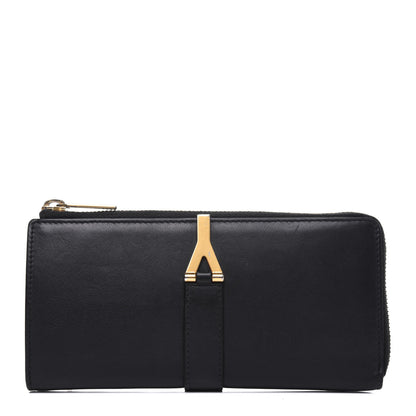 Saint Laurent Calfskin Classic Y Ligne Zip Wallet Black 2 of 19