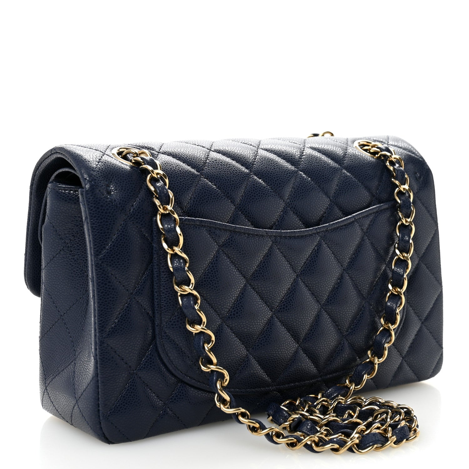 Chanel Caviar Quilted Small Double Flap Dark Navy 3 of 11