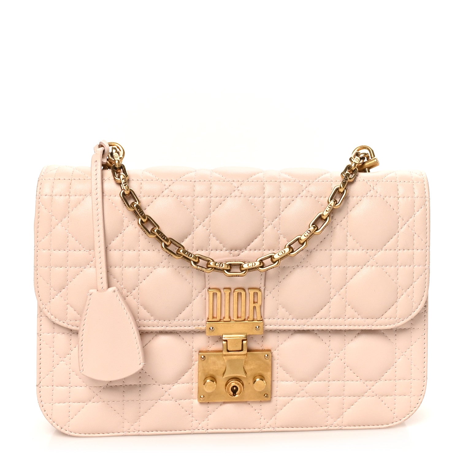 Christian Dior Lambskin Cannage Large Dioraddict Flap Rose Poudre 1 of 10