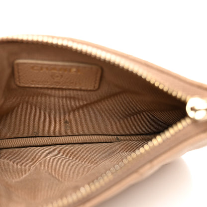 Chanel Caviar Quilted Small Cosmetic Case Beige 5 of 8