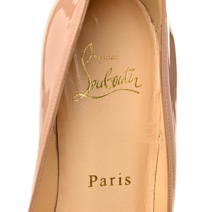 Christian Louboutin Patent Pigalle Follies 85 Pumps 36 Nude 9 of 10