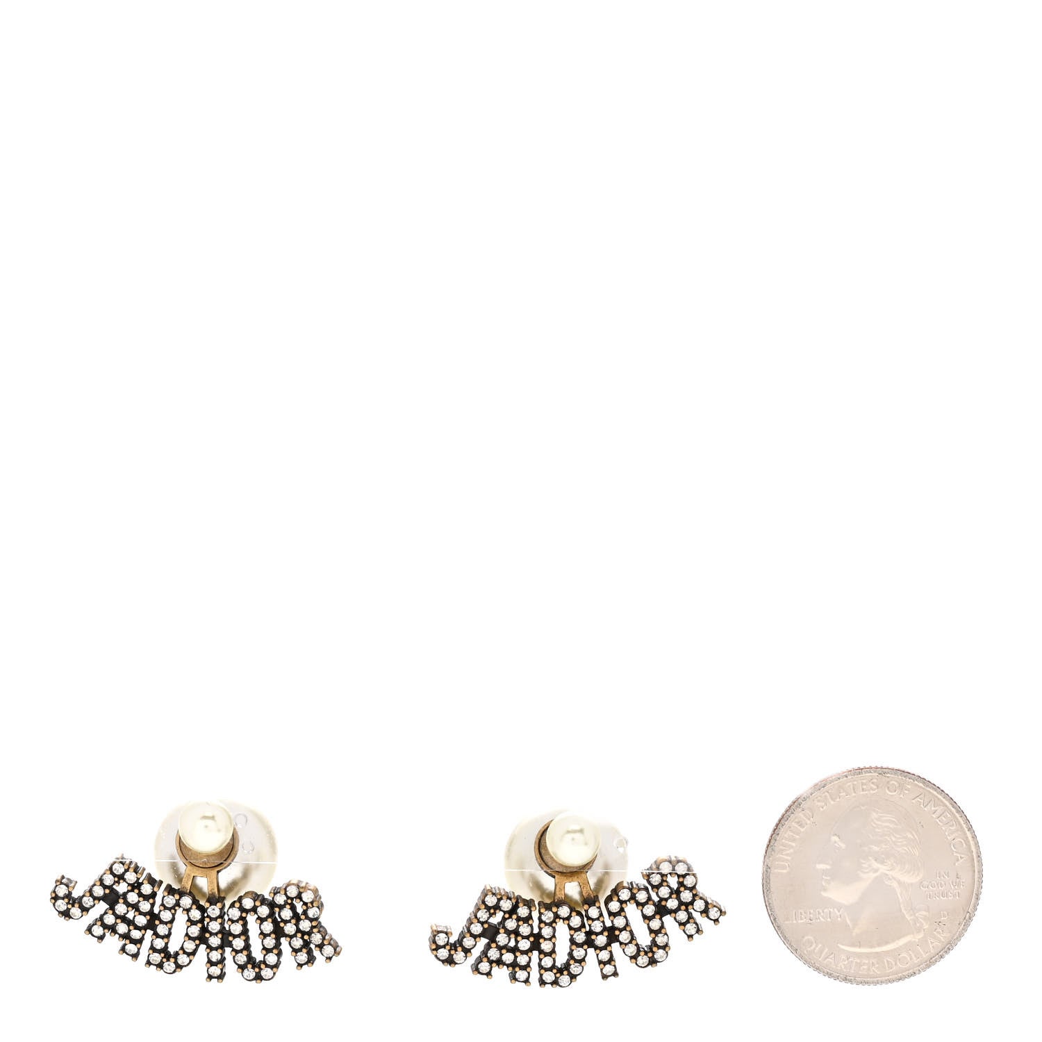 Christian Dior Pearl Crystal J'Adior Earrings 2 of 5