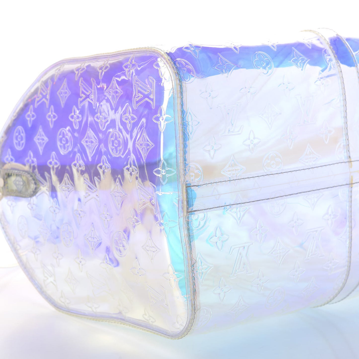PVC Monogram Keepall Bandouliere 50 Iridescent Prism