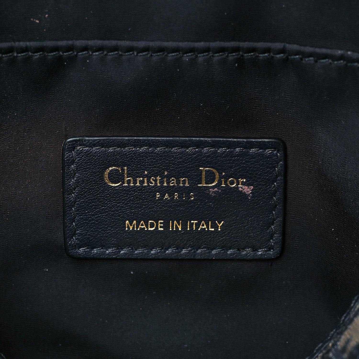 Christian Dior Oblique 30 Montaigne Cosmetic Pouch Blue 6 of 9