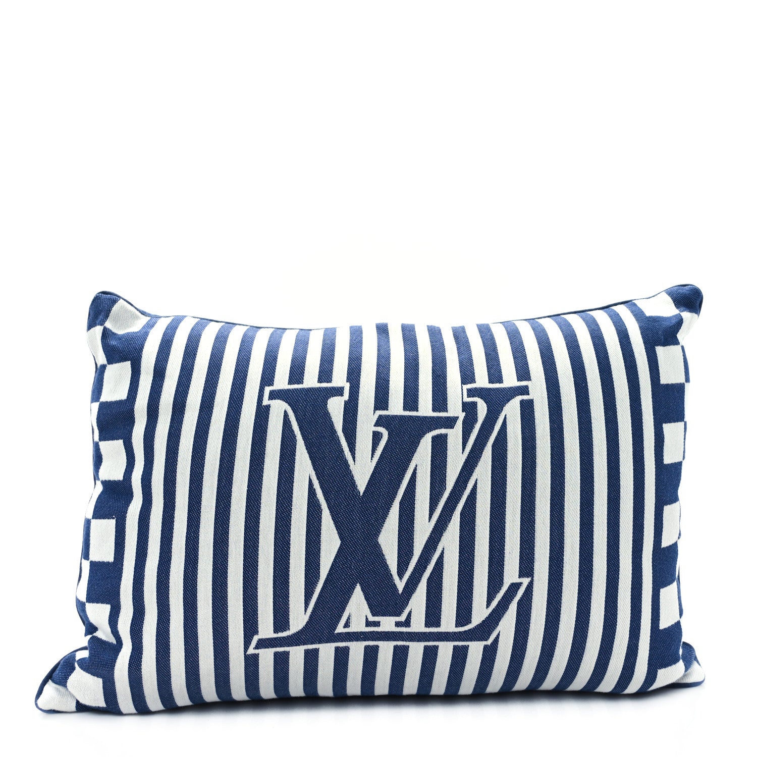 Louis Vuitton Cotton LV Graphical Beach Cushion Blue Denim 1 of 4