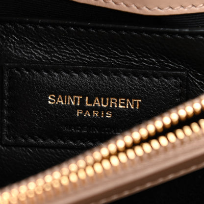 Saint Laurent Calfskin Y Quilted Monogram Small Loulou Chain Satchel Dark Beige 7 of 11