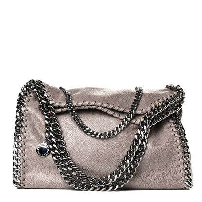 Stella McCartney Shaggy Deer Mini Falabella Fold Over Tote Taupe 1 of 6