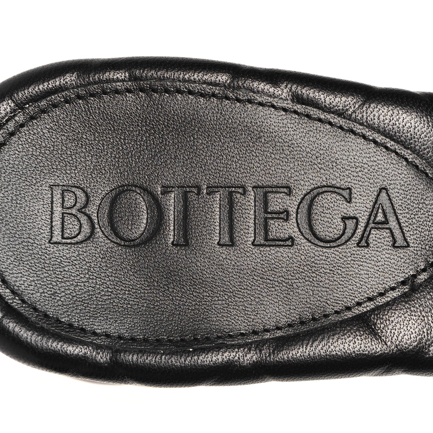 Bottega Veneta Lambskin Weaving Effect Amy Sandals 37 Black 8 of 9