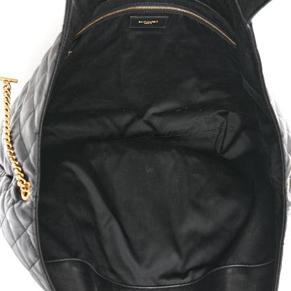 Saint Laurent Lambskin Quilted Maxi Icare Shopping Tote Black 6 of 11