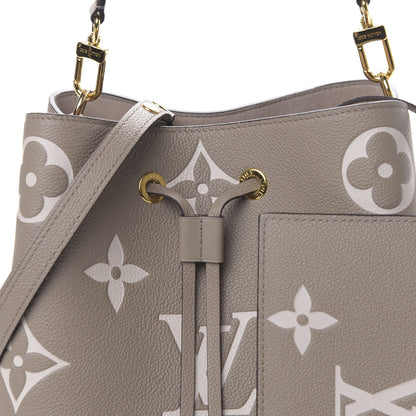 Louis Vuitton Empreinte Monogram Giant Neonoe MM Tourterelle Creme 9 of 9