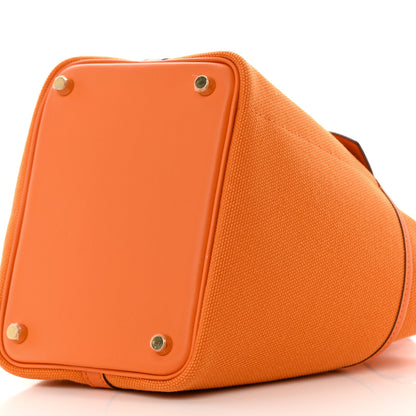 Hermes Toile Goeland Swift Cargo Picotin Lock 18 Orange 10 of 13