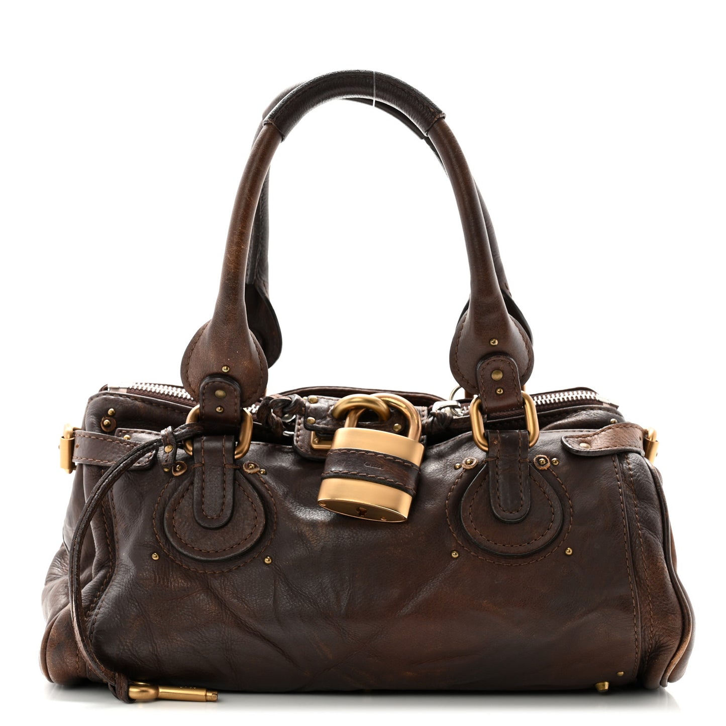 Calfskin Medium Paddington Satchel Chocolate