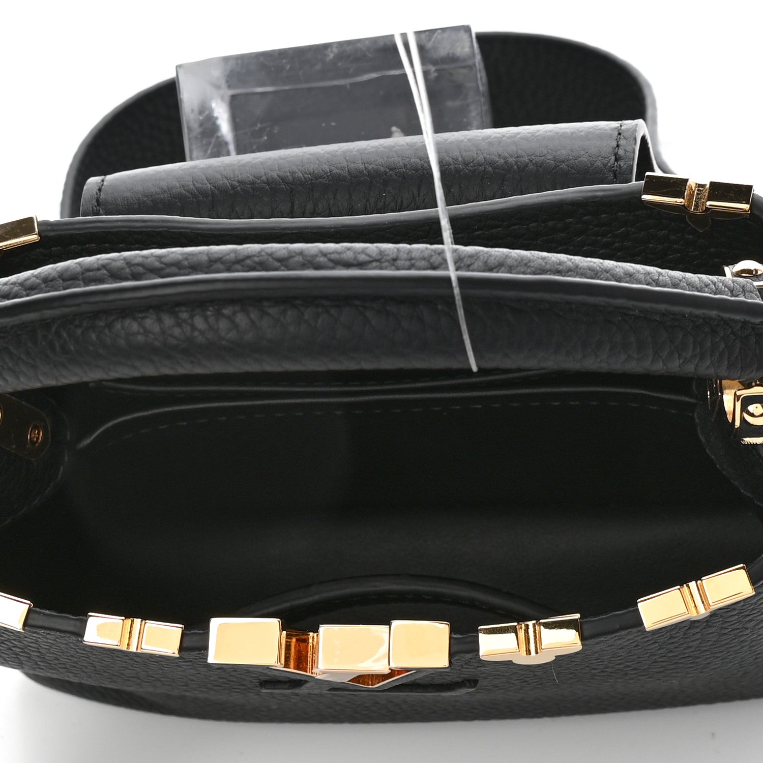 Louis Vuitton Taurillon Embellished Flower Crown Capucines PM Black 4 of 4