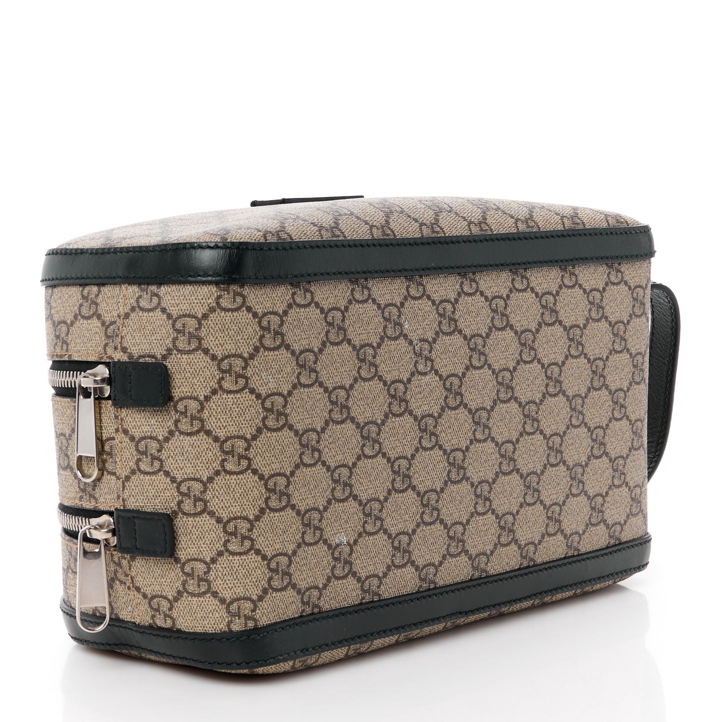 GG Supreme Monogram Toiletry Case Black