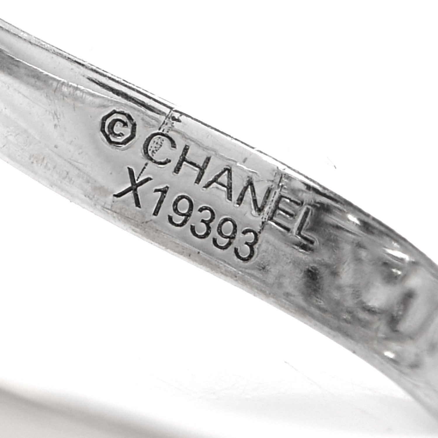 Chanel 18K White Gold Diamond Fil de Camélia Ring 53 6.25 6 of 6