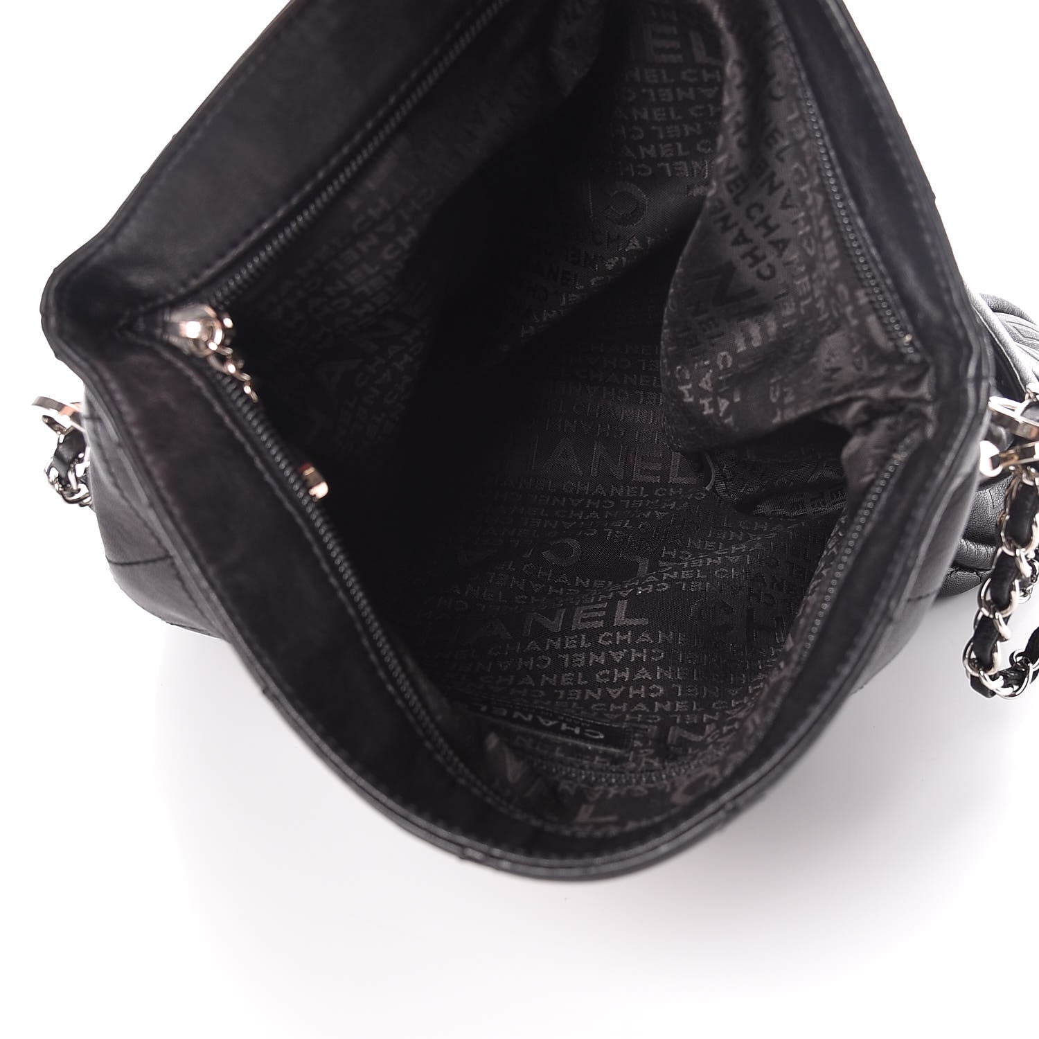 Chanel Lambskin Stitched Medium Ultimate Soft Tote Black 5 of 11
