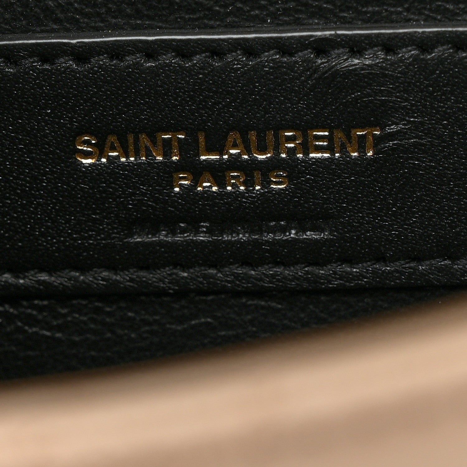 Saint Laurent Grain De Poudre Textured Mixed Matelasse Triquilt Small Monogram Satchel Dark Beige 6 of 11
