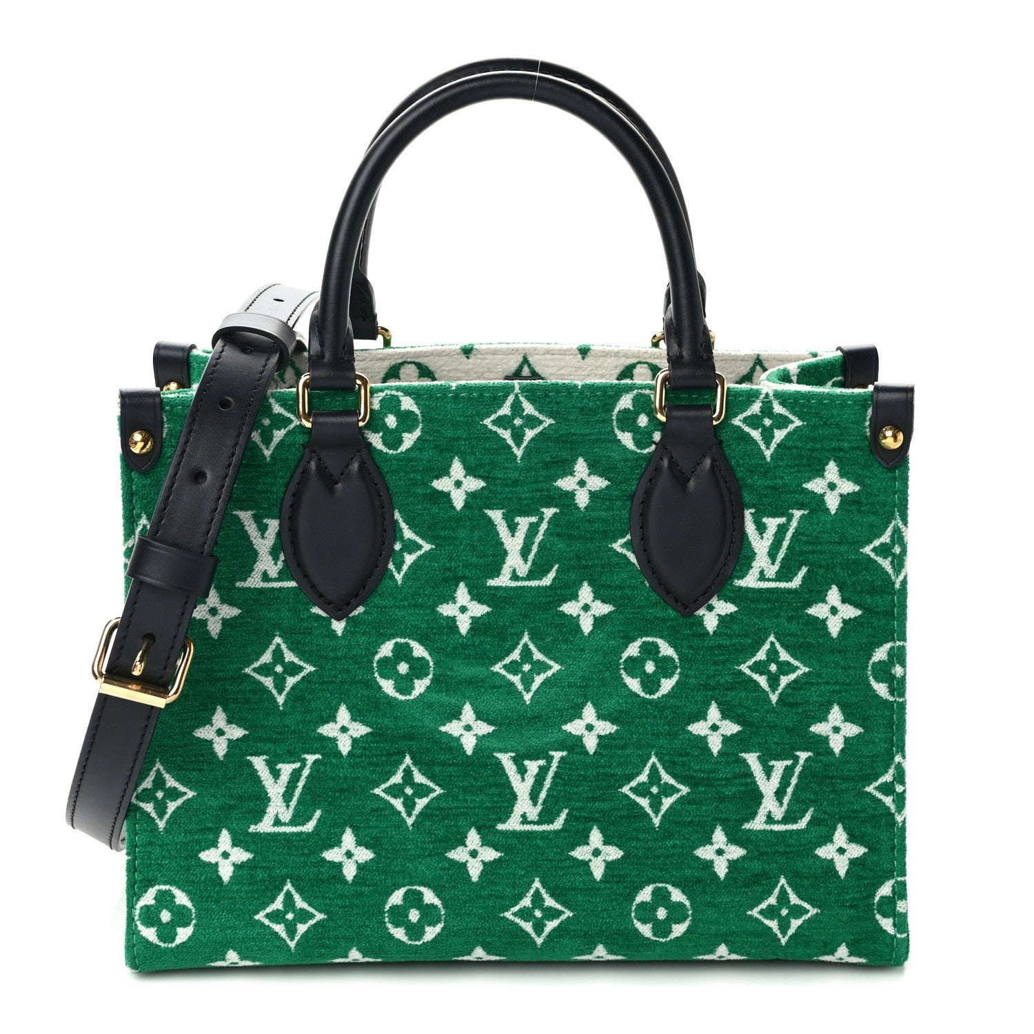 Louis Vuitton Jacquard Velvet Monogram Onthego PM Green 1 of 11