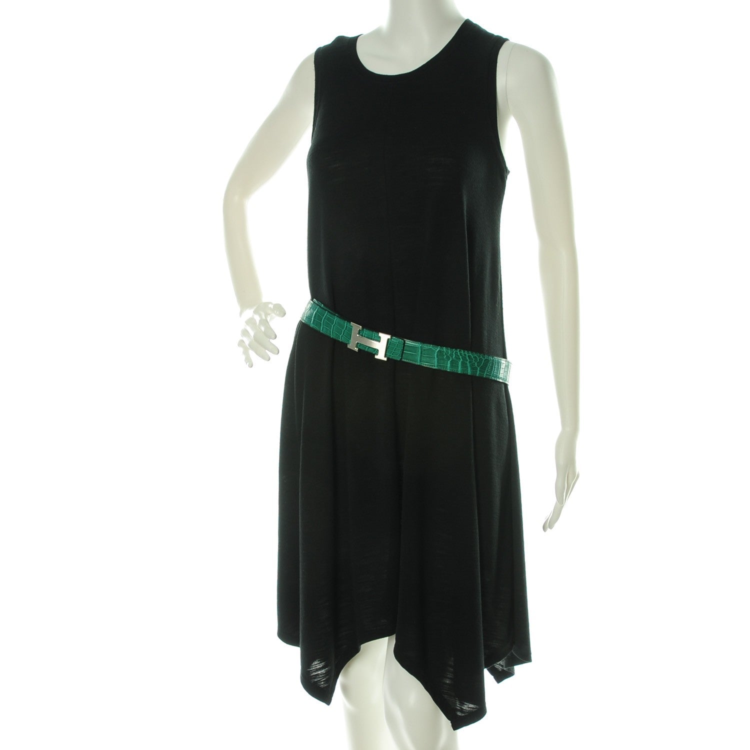 Hermes Matte Porosus Crocodile 32mm H Belt 90 Malachite 2 of 7