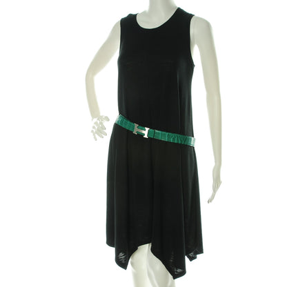 Hermes Matte Porosus Crocodile 32mm H Belt 90 Malachite 2 of 7