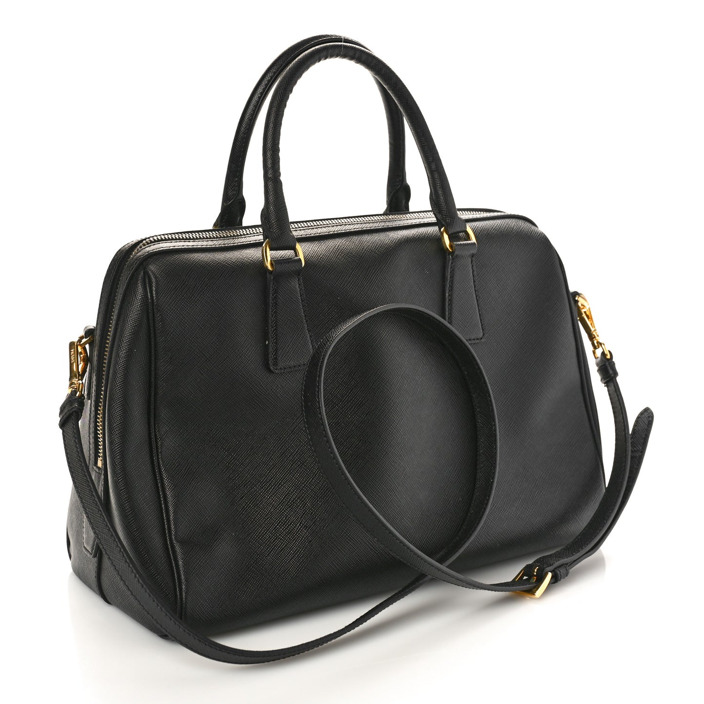 Saffiano Lux Bowler Black