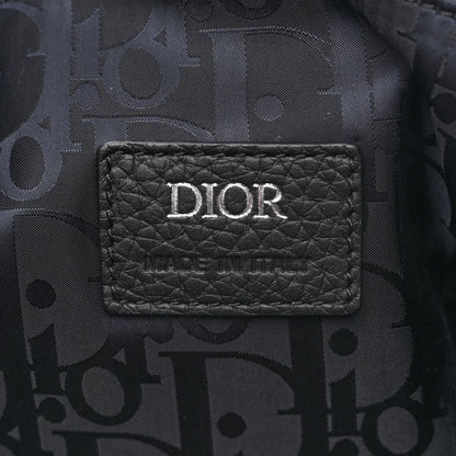 Christian Dior Grained Calfskin Saddle Soft Bag Black 6 of 9