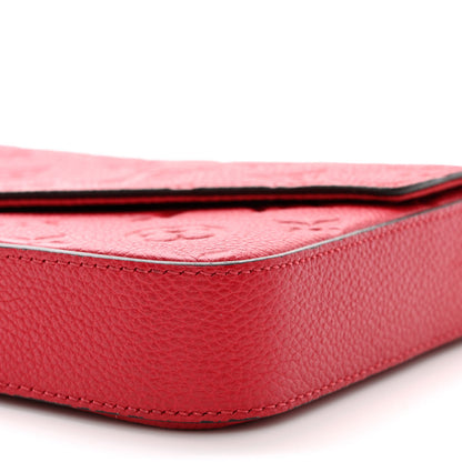 Louis Vuitton Empreinte Pochette Felicie Chain Wallet Cherry 12 of 15