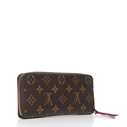 Louis Vuitton Monogram Clemence Wallet Fuchsia 2 of 6