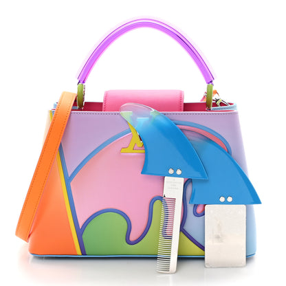 Louis Vuitton Calfskin Plexiglass ArtyCapucines PM Sam Falls Multicolor 2 of 10