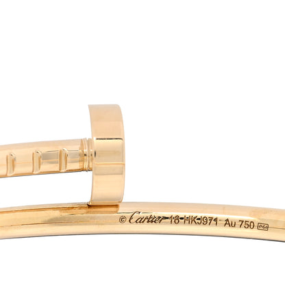 Cartier 18K Yellow Gold Small Juste Un Clou Bracelet 16 3 of 4
