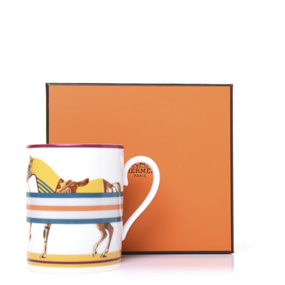 Hermes Porcelain Cheval A La Couverture Mug Set of 3 14 of 14