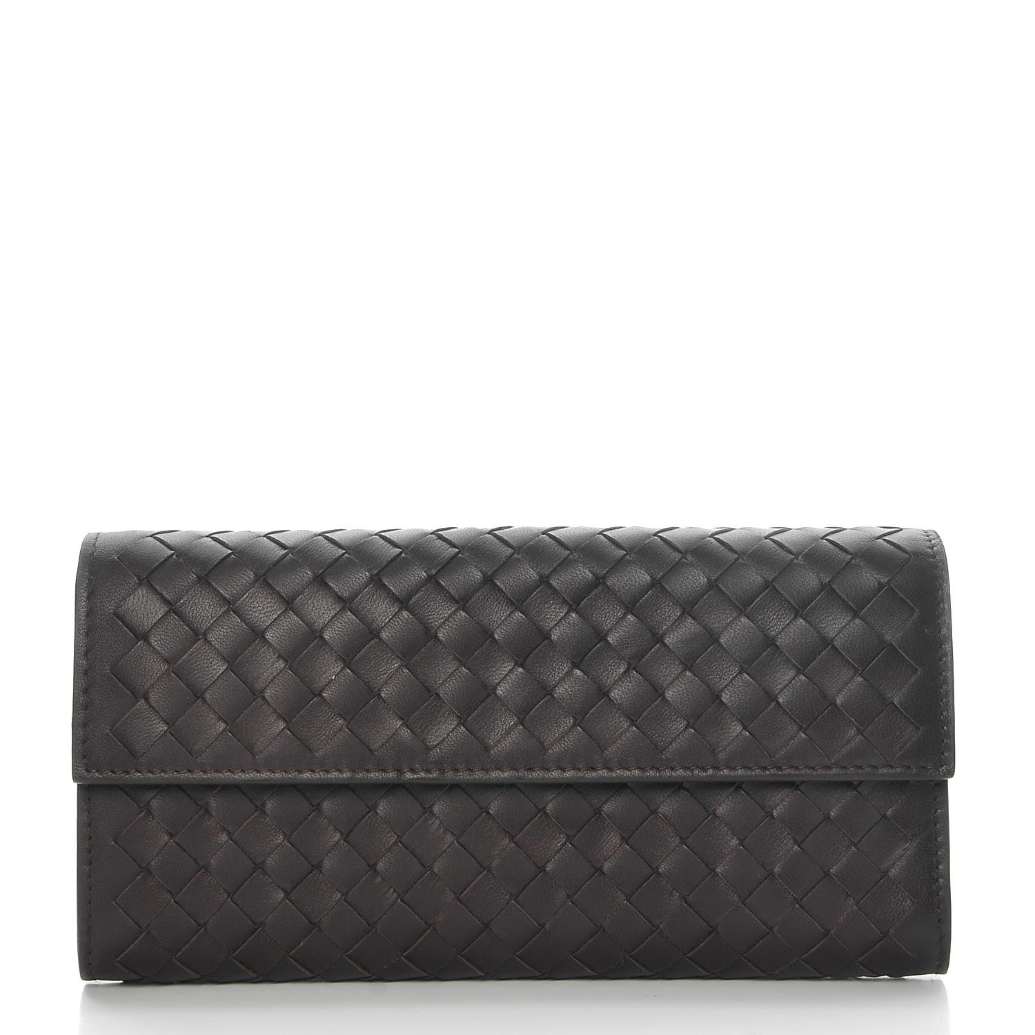 Bottega Veneta Nappa Intrecciato Continental Wallet Ebano 1 of 8