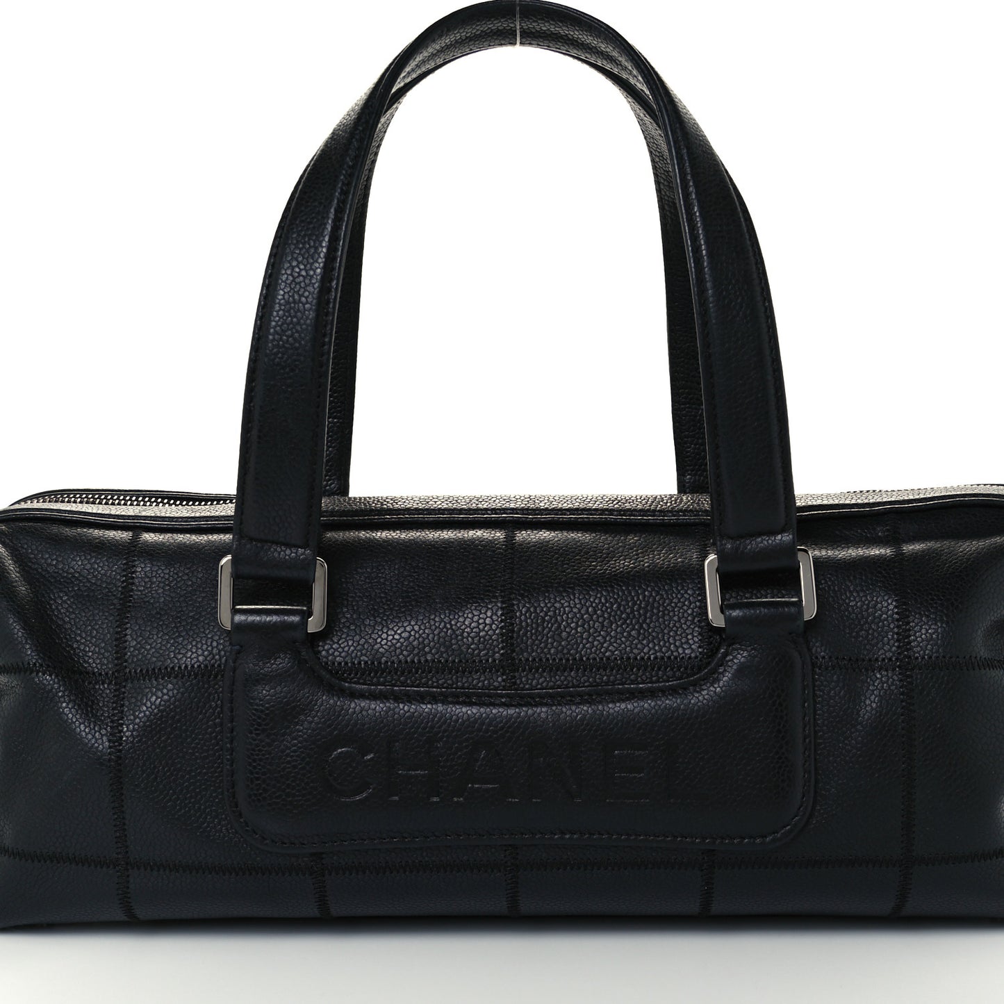 Caviar Square Stitched Tote Black
