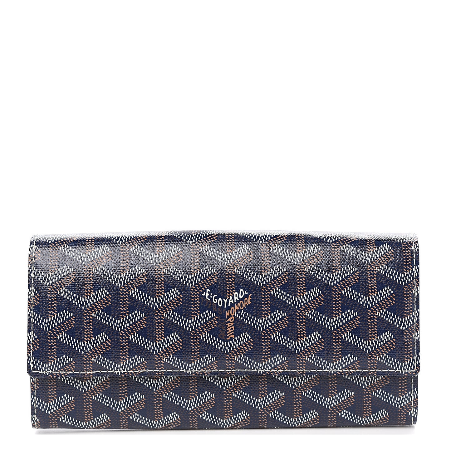 Goyardine Varenne Long Wallet Navy