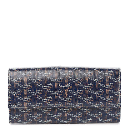 Goyard Goyardine Varenne Long Wallet Navy 1 of 5