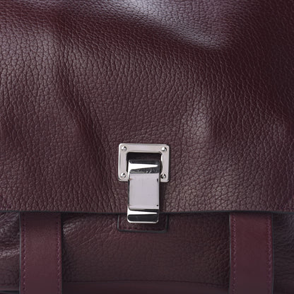 Proenza Schouler Pebbled Calfskin Small PS Courier Backpack Oxblood 10 of 10