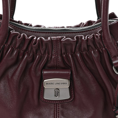 Marc Jacobs Nappa Medium The Cristina Satchel Dark Plum 8 of 10