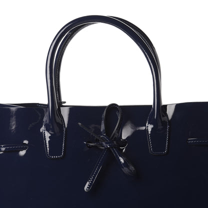 Mansur Gavriel Patent Sun Bag Blue 9 of 9