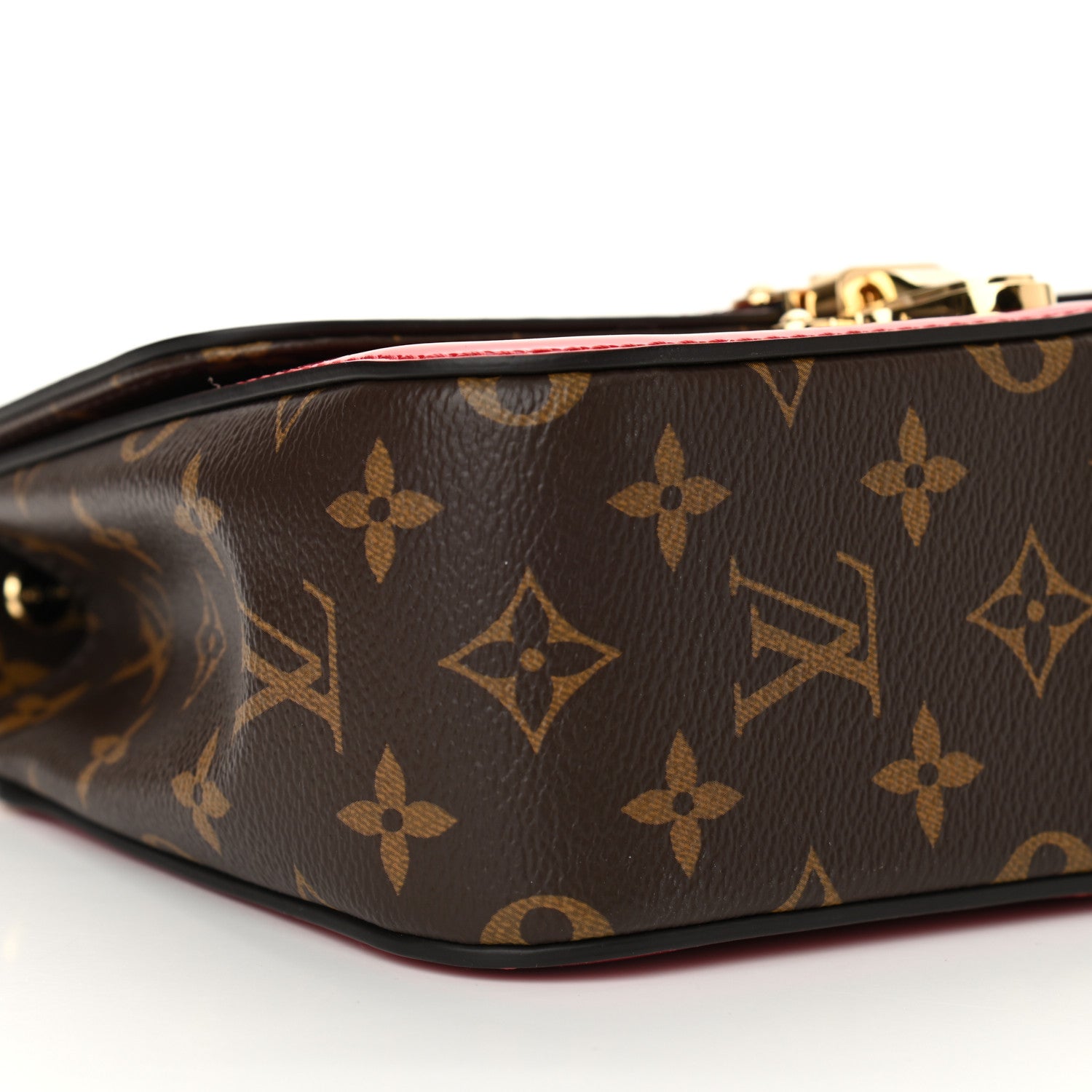 Louis Vuitton Patent Calfskin Monogram Cherrywood BB Scarlet 8 of 9