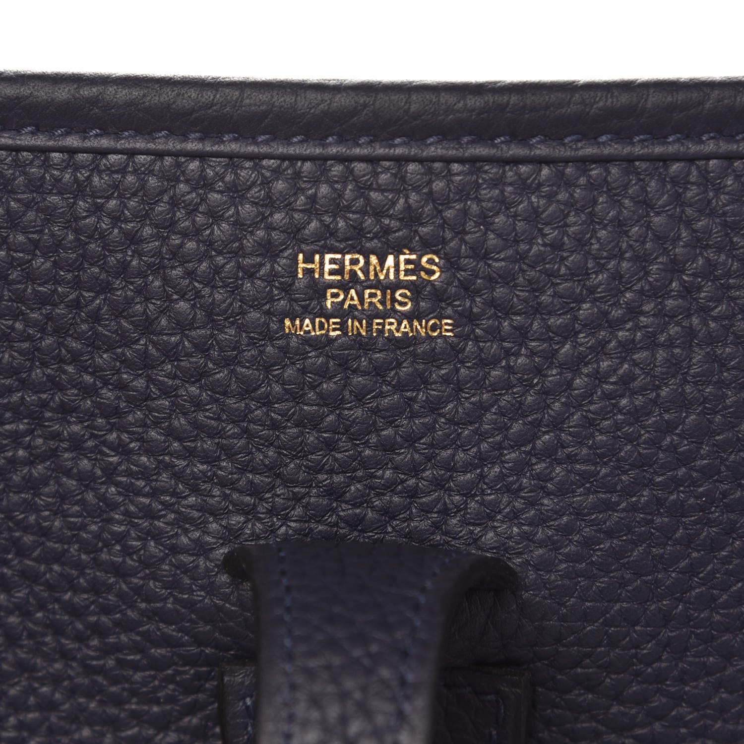 Hermes Taurillon Clemence Evelyne III PM Bleu Nuit 6 of 8