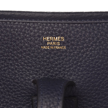 Hermes Taurillon Clemence Evelyne III PM Bleu Nuit 6 of 8