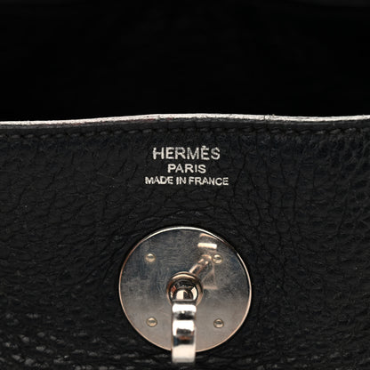 Hermes Taurillon Clemence Lindy 26 Black 6 of 9