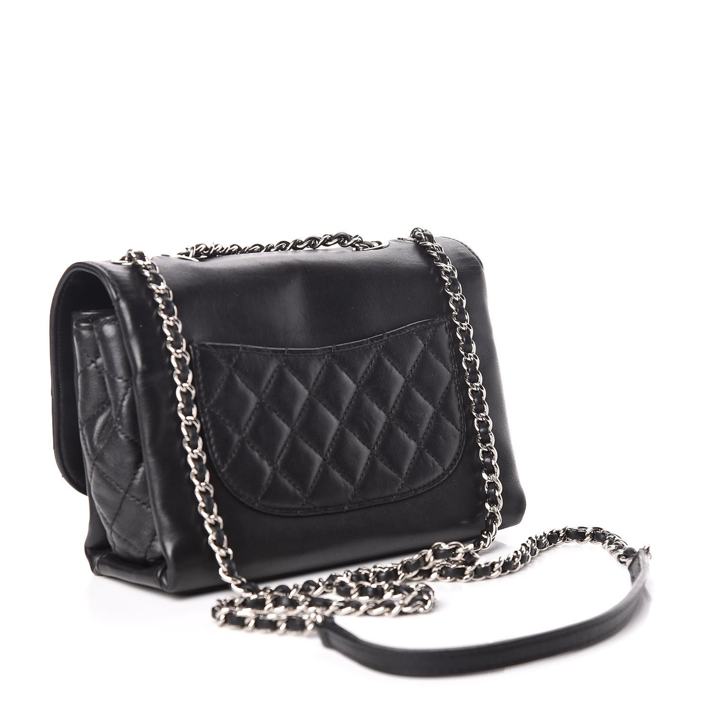 Calfskin Mini Tramezzo Flap Black