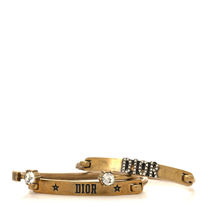Christian Dior Metal Crystal Dio(r)evolution Bracelet Set Gold 1 of 5