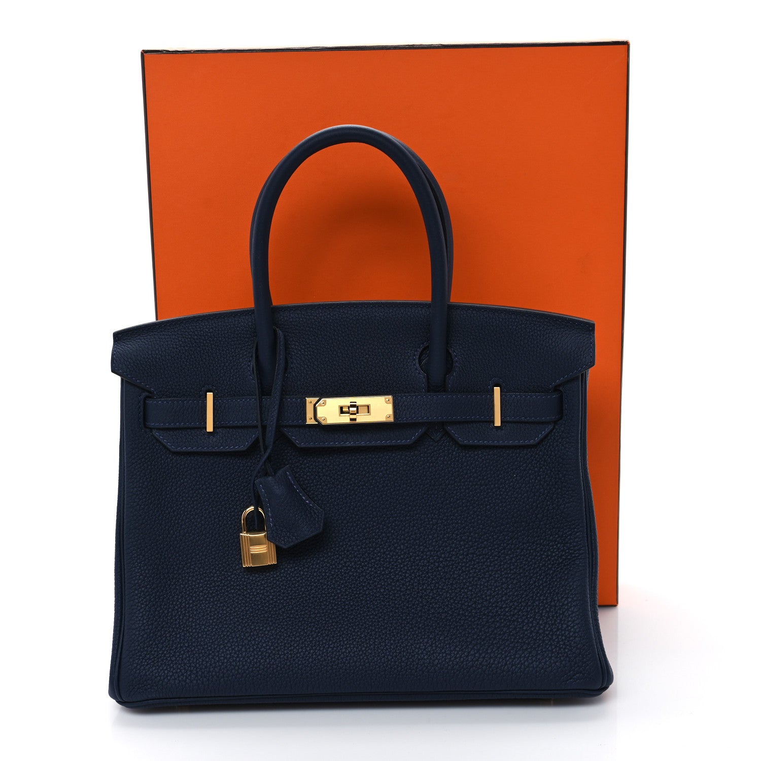 Hermes Togo Birkin 30 Bleu Nuit 11 of 11