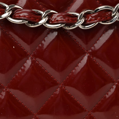 Chanel Patent Quilted Maxi Double Flap Red 17 of 19