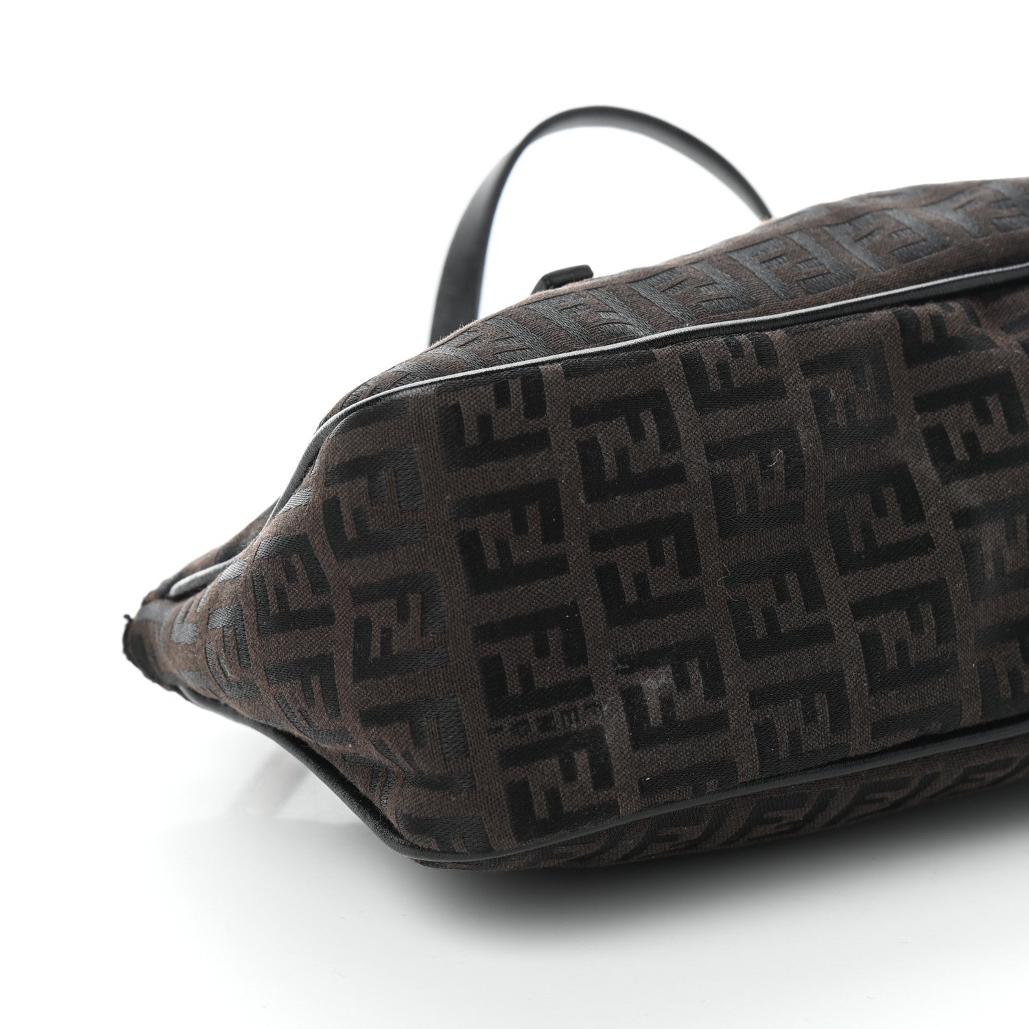 Fendi Zucca Buckle Shoulder Bag Tobacco 8 of 9