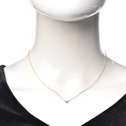 Tiffany 18K Rose Gold Diamond .03ct Elsa Peretti Diamonds by the Yard Pendant Necklace 2 of 9